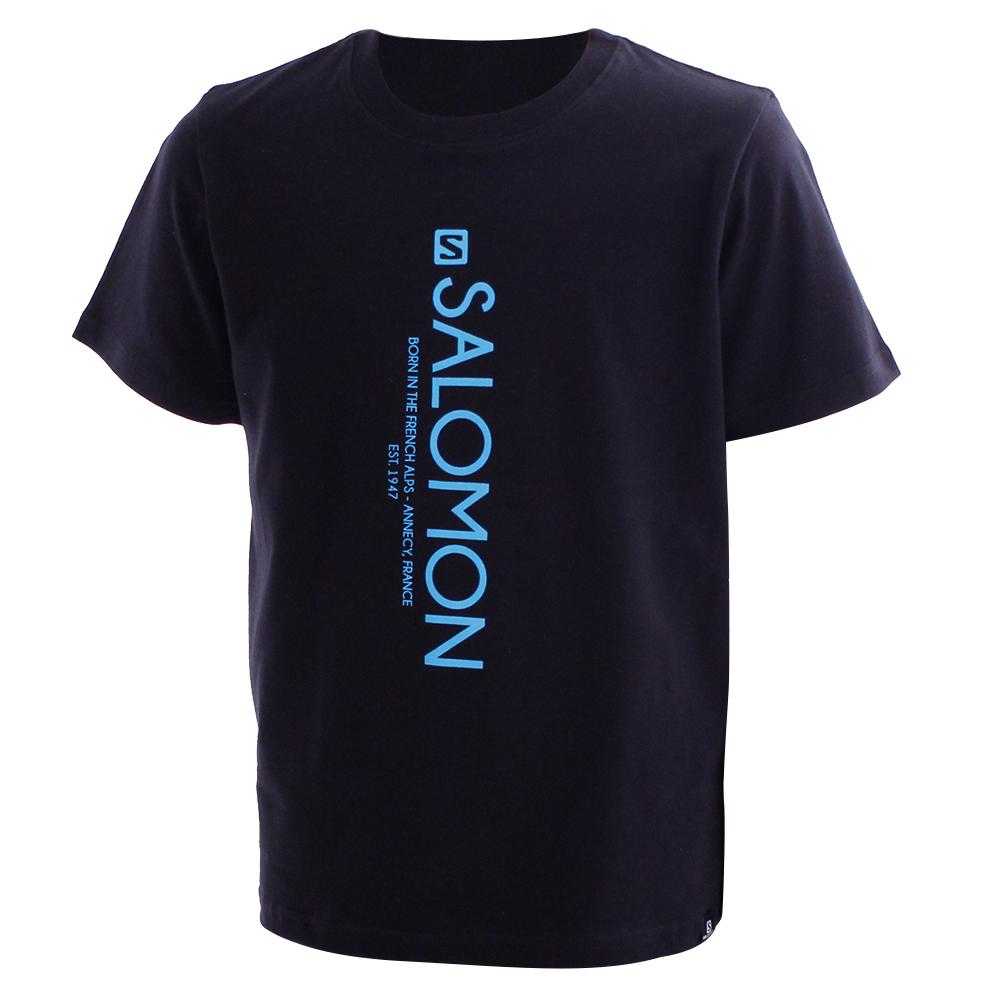 Salomon Israel SIDE ALLEY SS B - Kids T shirts - Black (LYXK-21034)